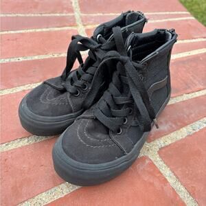 Vans Hi-Sk8 Boys High Top Sneaker Zip Up Back 11.5
